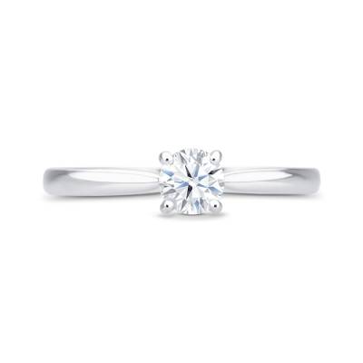 Anillo "Harmony S" Oro Blanco con Diamante central talla brillante