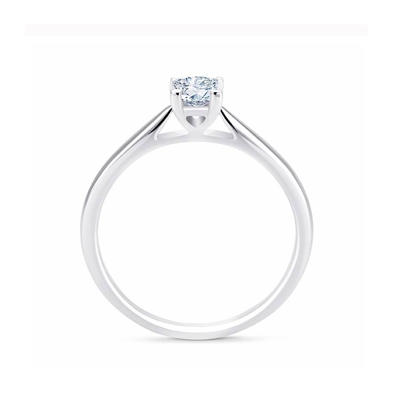 Solitario "Surya S" con diamante central talla princesa-3