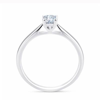 Solitario "Surya S" con diamante central talla princesa-3