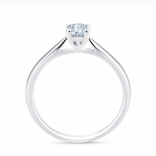 Solitario "Surya S" con diamante central talla princesa-3