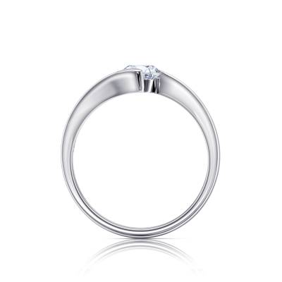 Anillo solitario de mujer Eclipse S moderno y actual-3