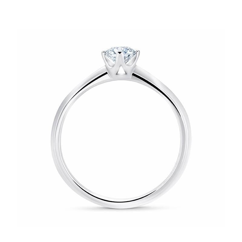 Solitario "Roma S" Diamante 0.30 cts. en oro blanco-3
