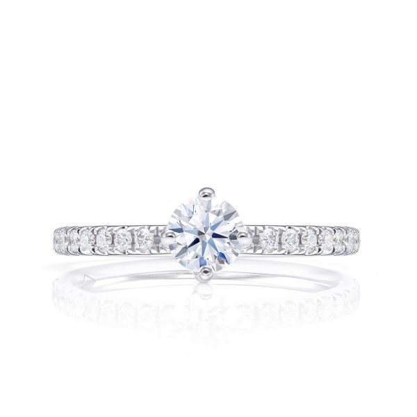 Anillo "Arba Style" diamantes y oro blanco 18k - SR 67