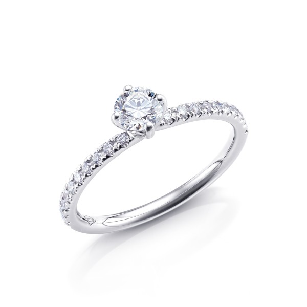 Anillo "Arba Style" diamantes y oro blanco 18k - SR 67-3