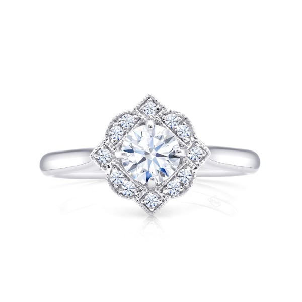 Sortija de pedida "Etoile" Brillantes y oro -SR 121 de la Colección Vintage