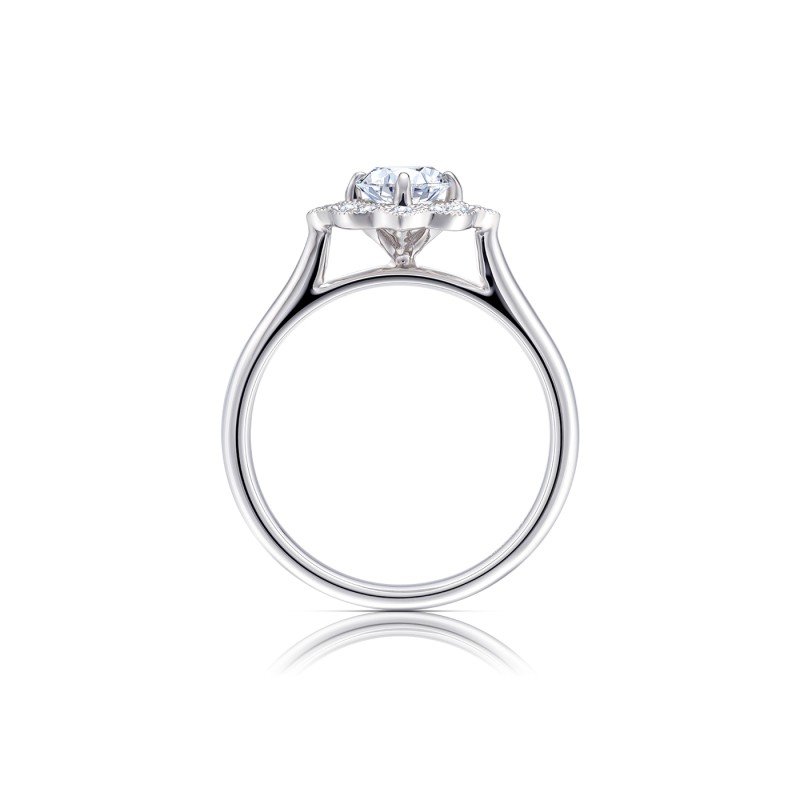 Sortija de pedida "Etoile" Brillantes y oro -SR 121 de la Colección Vintage-3