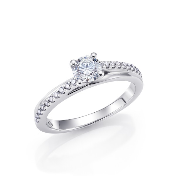 Anillo exclusivo y moderno de compromiso con Brillantes "Helsinki"  SR 38