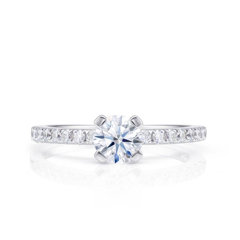 Anillo "Oslo" clásico de promesa con Brillantes - SR 24