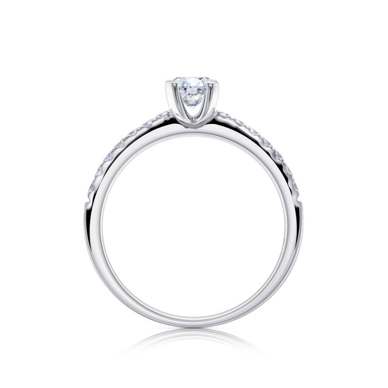 Anillo "Oslo" clásico de promesa con Brillantes - SR 24