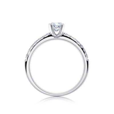 Anillo "Oslo" clásico de promesa con Brillantes - SR 24