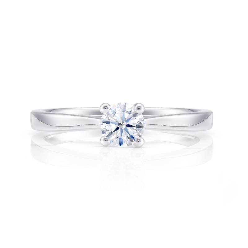 Anillo solitario Safed de oro blanco de ley con diamante desde 0.15 cts