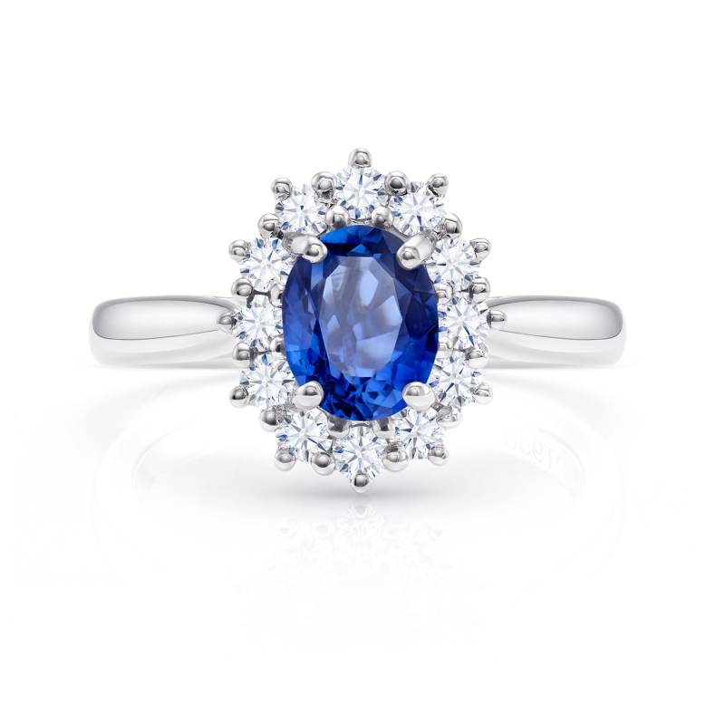 Anillos de compromiso con zafiro y diamantes leydi di - Jorge Juan Joyeros