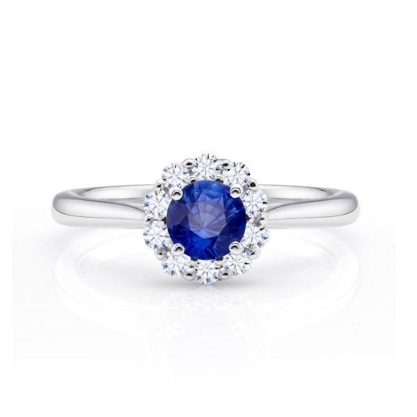 Anillo "Blue Alhambra" zafiro y brillantes SR71 ZAF