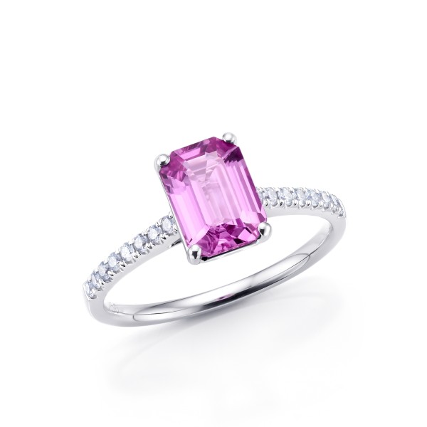 Sortija "Purple Capri" Zafiro Púrpura y brillantes SR 77 2