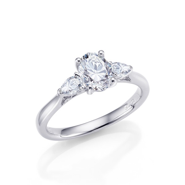 Sortija "Oval Masada" oro 18K Diamante Oval SR45 2