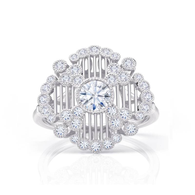 Anillo "Scala" estilo Vintage con Brillantes  SR 130