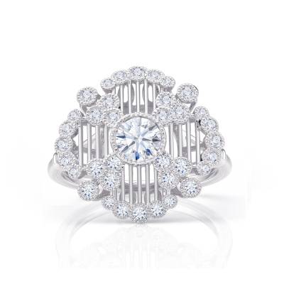 Anillo "Scala" estilo Vintage con Brillantes  SR 130