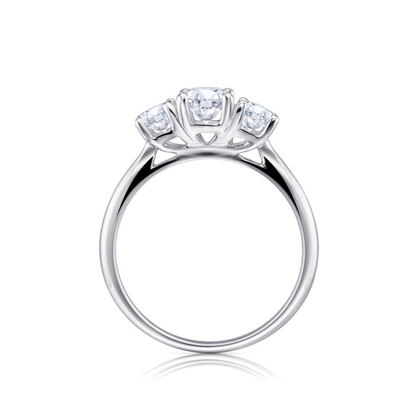 Sortija Agadir Tresillo de diamantes de compromiso SR108-3