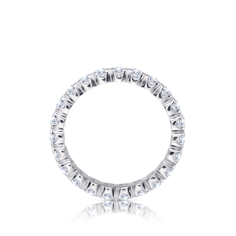 Alianza Eternity de brillantes en oro blanco 18K SML14-3