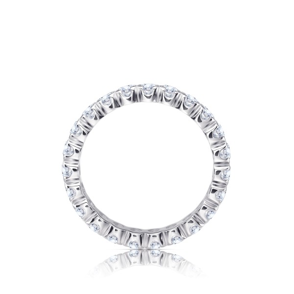 Alianza Eternity de brillantes en oro blanco 18K SML14-3