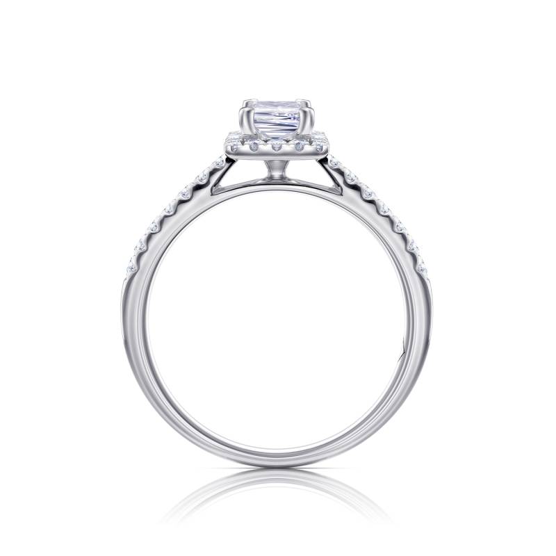 Sortija "Brickell" con Princesa y orla y de diamantes- SR 103-3