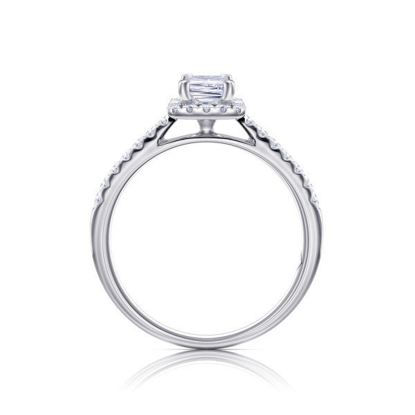 Sortija "Brickell" con Princesa y orla y de diamantes- SR 103-3