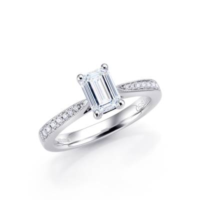 anillo belle epoque diamante talla esmeralda y brillantes sr52-2