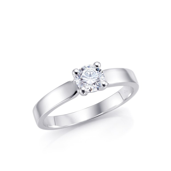 Anillo "Munich" Brillante de pedida en oro 18k - SC 183 2
