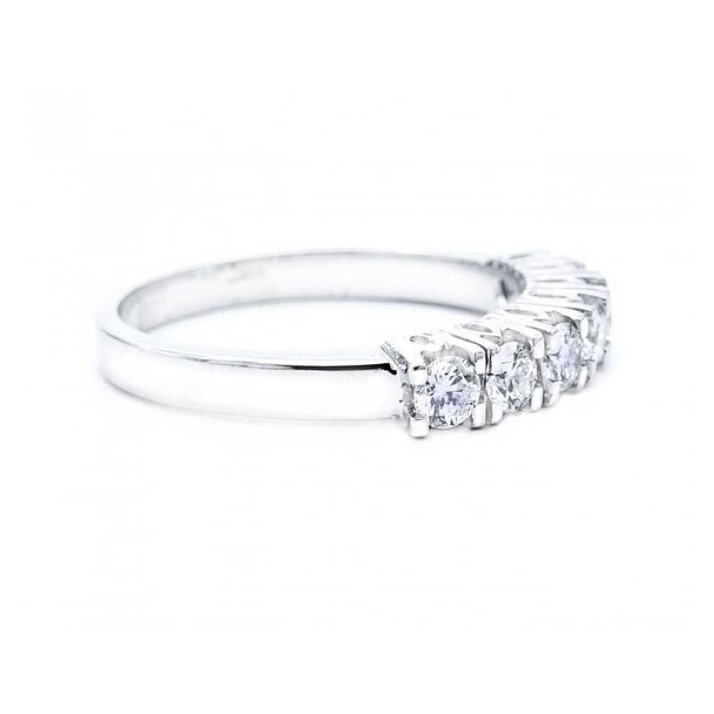 Alianzas Brillantes Vintage engastados en garra antigua