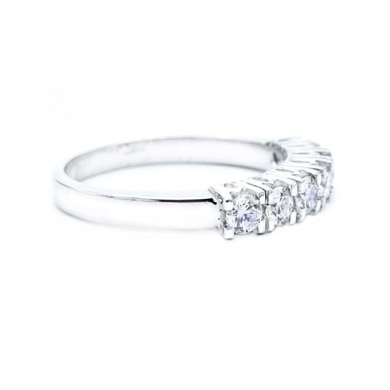 Alianzas Brillantes Vintage engastados en garra antigua