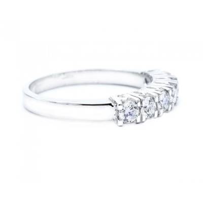 Alianzas Brillantes Vintage engastados en garra antigua