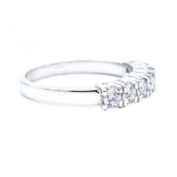 Alianzas Brillantes Vintage engastados en garra antigua