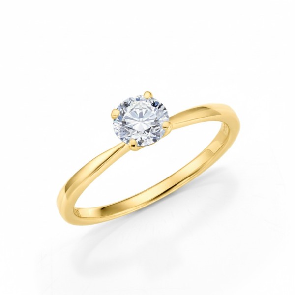 Anillo "Praia" en oro amarillo 18K con Brillante desde 0,15 quilates | Jorge Juan Joyeros 2