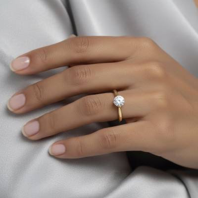 Anillo "Glow" oro amarillo 18K con Brillante |Jorge Juan Joyeros