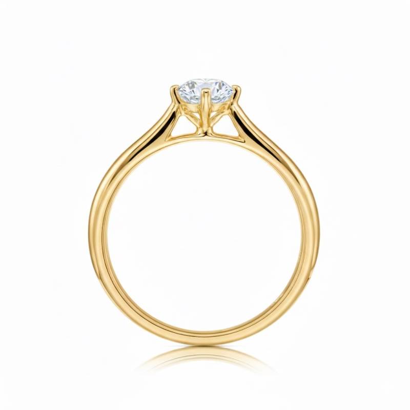 Anillo "Glow" oro amarillo 18K con Brillante |Jorge Juan Joyeros