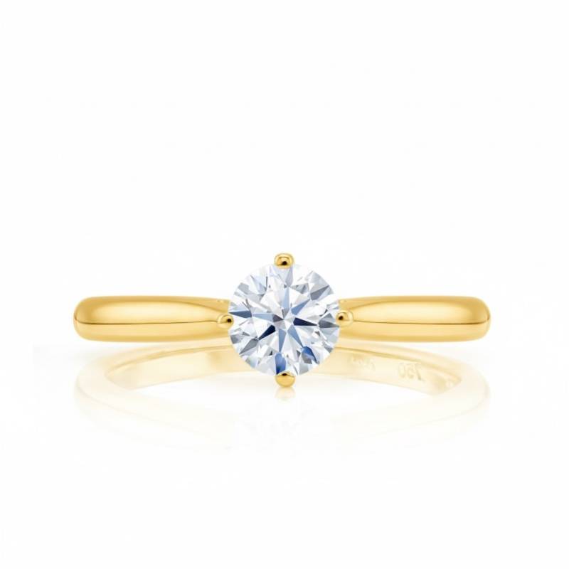 Anillo "Glow" oro amarillo con Brillante