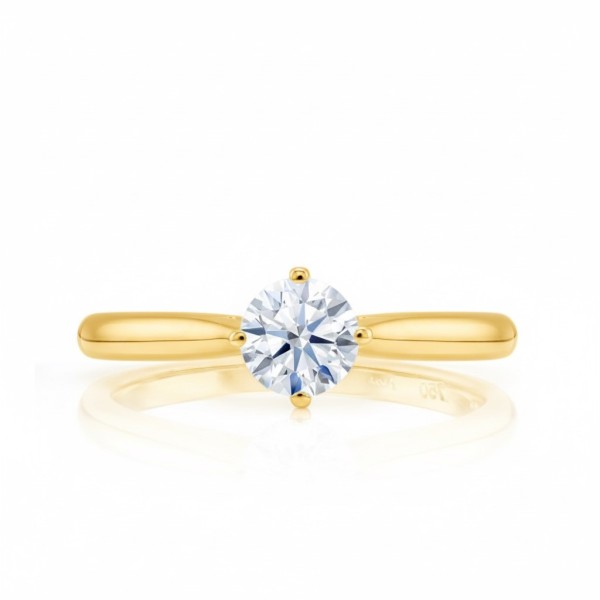 Anillo "Glow" oro amarillo con Brillante