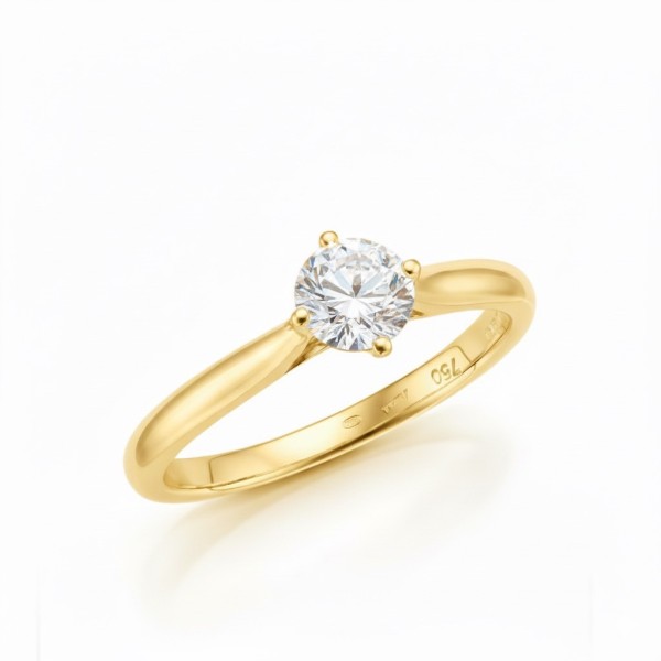 Anillo "Glow" oro amarillo 18K con Brillante |Jorge Juan Joyeros