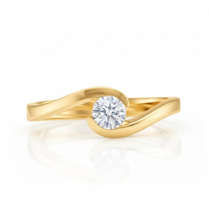 Anillo UMI oro amarillo y brillante