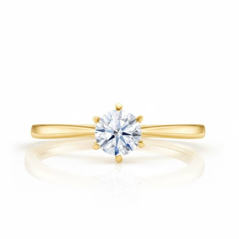 Anillo " Golden Florencia" oro amarillo y Brillante