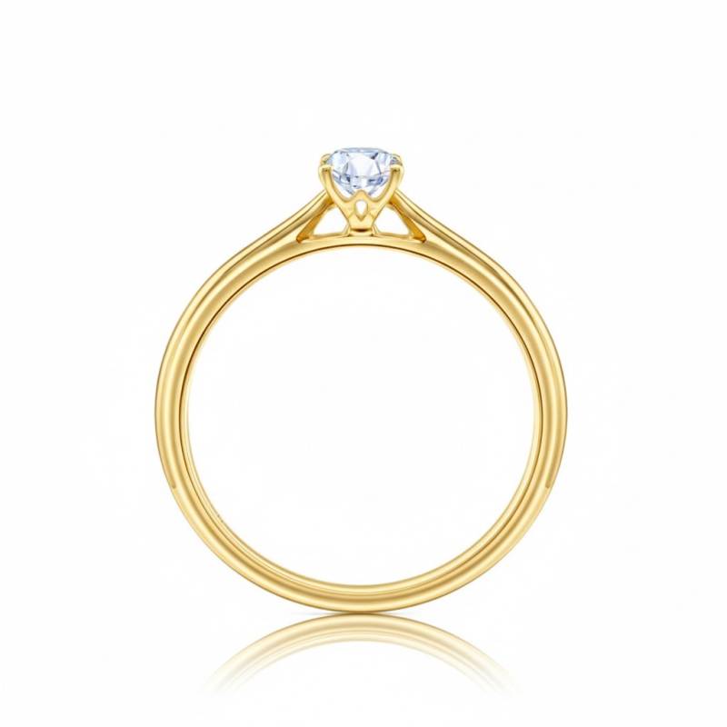 anillo amarillo diamante oval