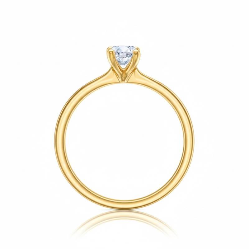 Anillo "Golden Safed" Diamante y oro 18K