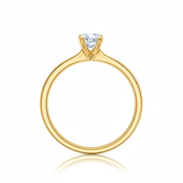 Anillo "Golden Safed" Diamante y oro 18K