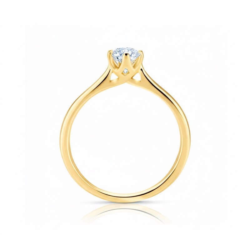 "Ikeda" oro y Brillante certificado GIA.