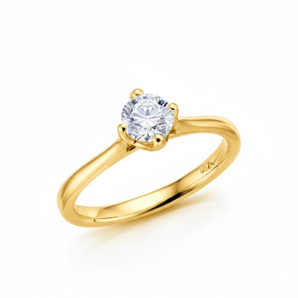 "Ikeda" oro y Brillante certificado GIA.