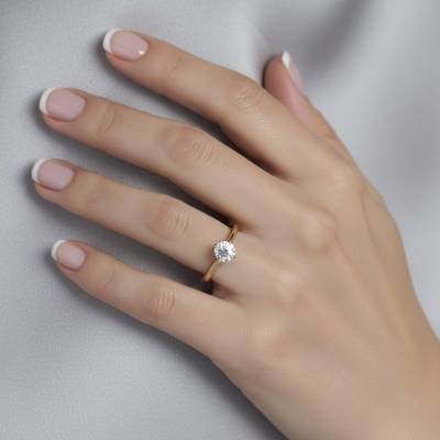 "Ikeda" oro y Brillante certificado GIA.