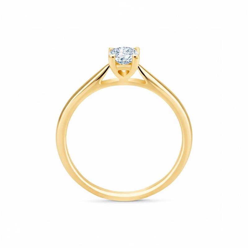 Solitario "Golden Surya" Oro y Diamante