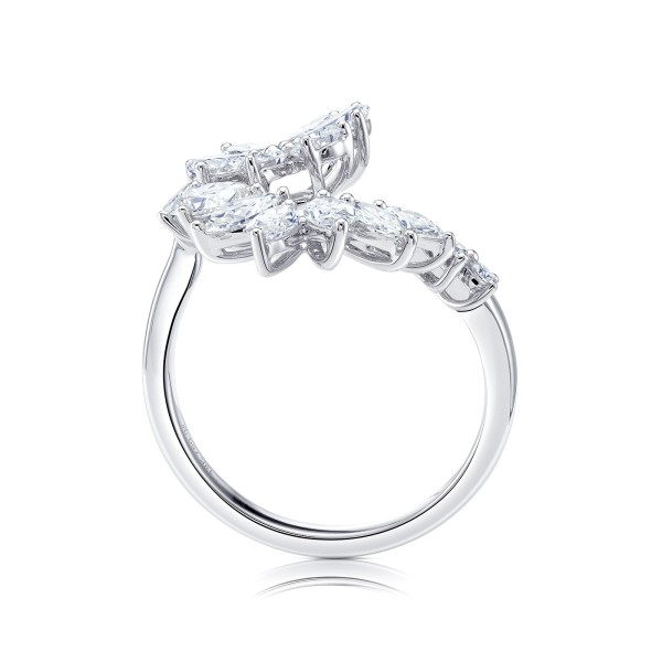 Sortija " Flowers" diamantes talla Fantasía 2