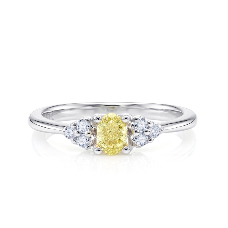 "Fancy Orange" Diamante Natural con Brillantes de Jorge Juan Joyeros