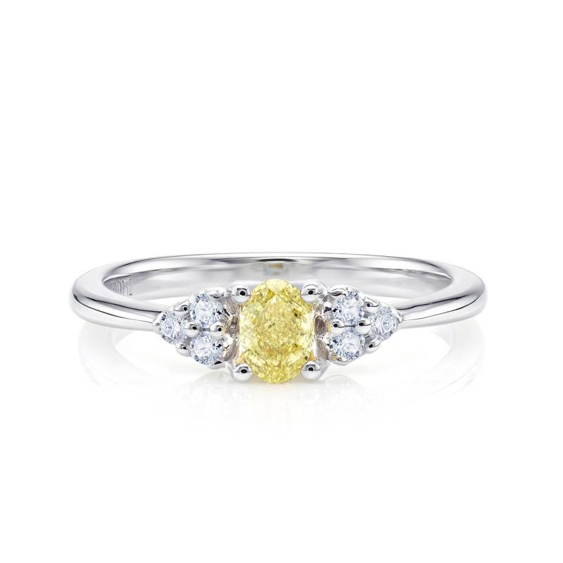 "Fancy Orange" Diamante Natural con Brillantes de Jorge Juan Joyeros